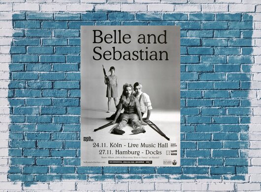 Belle and Sebastian - The Party Line, Köln & Hamburg 2015 - Konzertplakat
