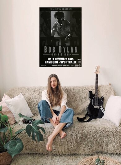 Bob Dylan and His Band - Shadows , Hamburg 2015 - Konzertplakat