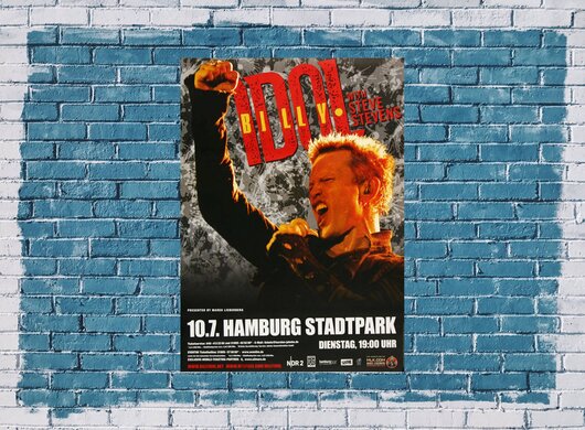 Billy Idol - Essential , Hamburg 2012 - Konzertplakat
