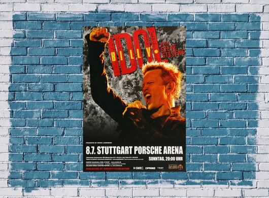Billy Idol - Essential , Stuttgart 2012 - Konzertplakat