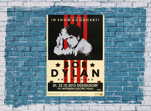 Bob Dylan and His Band - The Bootleg , Düsseldorf 2013 - Konzertplakat