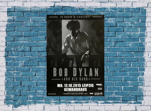 Bob Dylan and His Band - Shadows , Leipzig 2015 - Konzertplakat