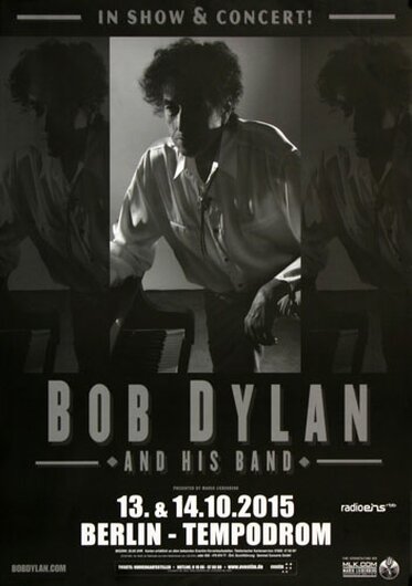Bob Dylan and His Band - Shadows , Berlin 2015 - Konzertplakat
