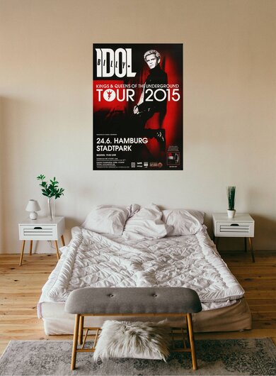 Billy Idol - In Germany , Hamburg 2015 - Konzertplakat
