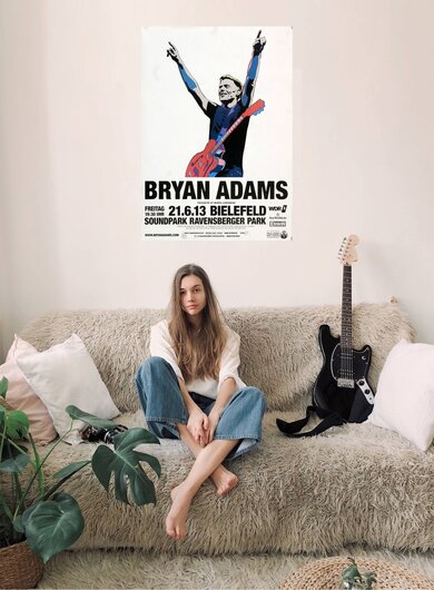 Bryan Adams - Live In , Bielefeld 2013 - Konzertplakat