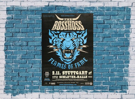 The BOSSHOSS - Blue , Stuttgart 2013 - Konzertplakat