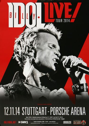 Billy Idol - Kings & Queens , Stuttgart 2014 - Konzertplakat