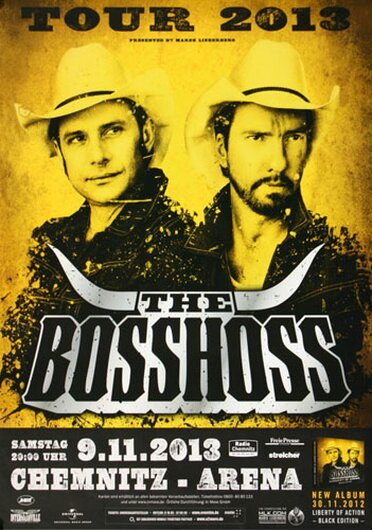 The BOSSHOSS - Concert , Chemnitz 2013 - Konzertplakat