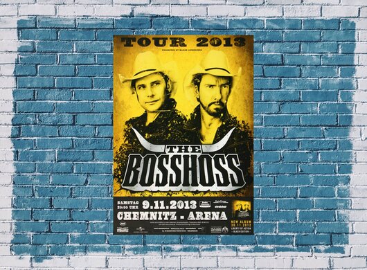 The BOSSHOSS - Concert , Chemnitz 2013 - Konzertplakat