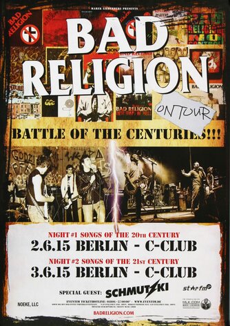 Bad Religion - True North, Berlin 2015 - Konzertplakat