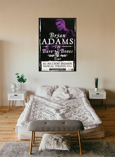 Bryan Adams - Bare Bones , Bremen 2013 - Konzertplakat