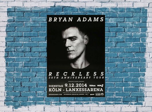 Bryan Adams - Anniversary , Köln 2014 - Konzertplakat