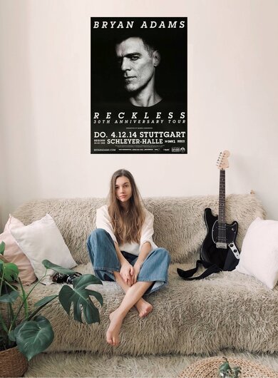 Bryan Adams - Anniversary , Stuttgart 2014 - Konzertplakat
