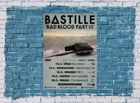 Bastille - Part III , Tour 2014 - Konzertplakat