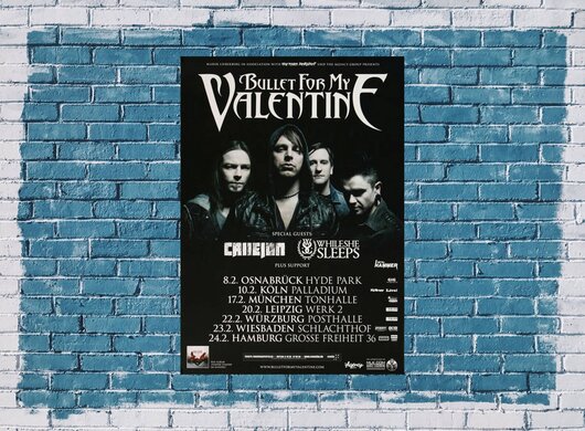 Bullet for My Valentine - Venom, Tour 2014 - Konzertplakat