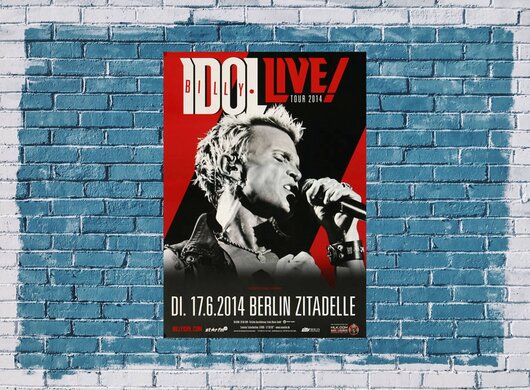 Billy Idol - Kings & Queens , Berlin 2014 - Konzertplakat