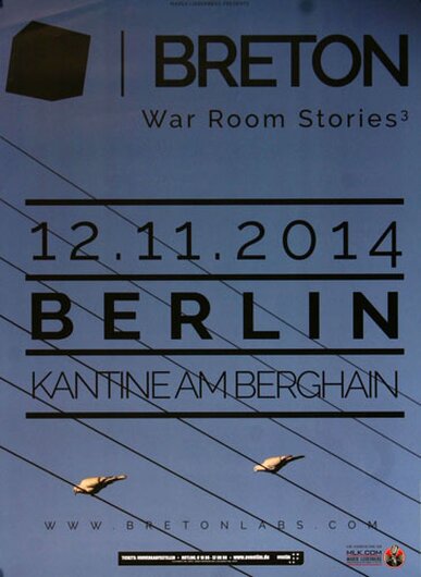 Breton - War Room Stories, Berlin 2014 - Konzertplakat