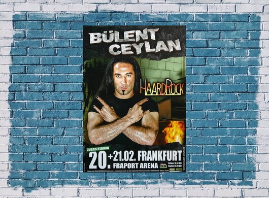 Bülent Ceylan - Haarrock , Frankfurt 2015 - Konzertplakat