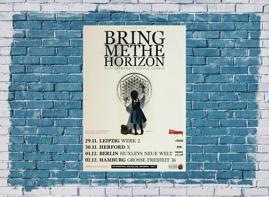 Bring Me The Horizon - Sleepwalking , Berlin 2013 - Konzertplakat