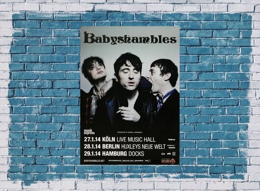 Babyshambles - Fireman , Berlin 2014 - Konzertplakat