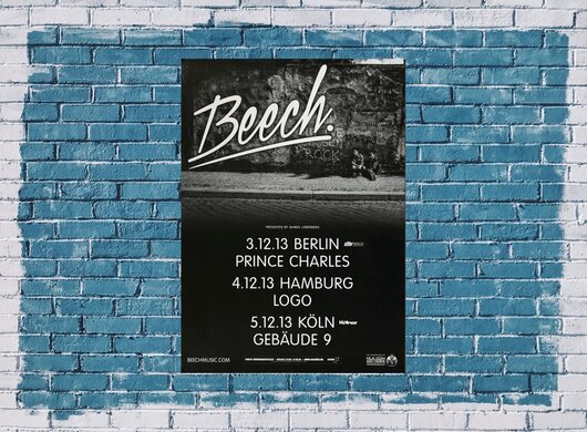 Beech - Lovers, Tour 2013 - Konzertplakat
