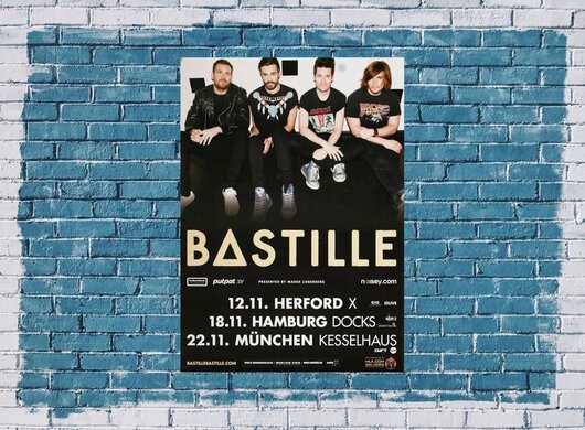 Bastille - Oblivion, Tour 2013 - Konzertplakat