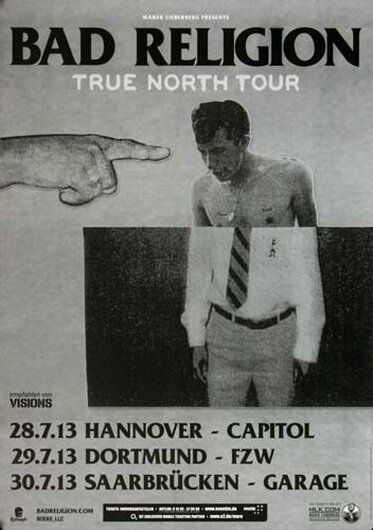 Bad Religion - True North , Tour 2013 - Konzertplakat