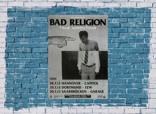 Bad Religion - True North , Tour 2013 - Konzertplakat