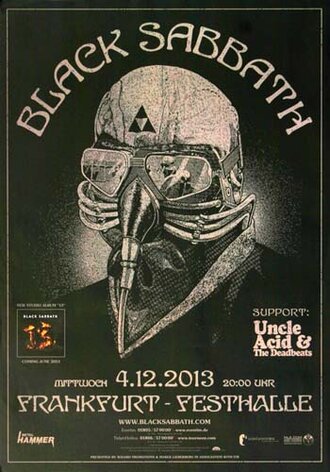 Black Sabbath - 13 Live, Frankfurt 2013 - Konzertplakat