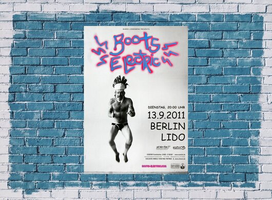 Boots Electric - Honkey Kong, Berlin 2011 - Konzertplakat