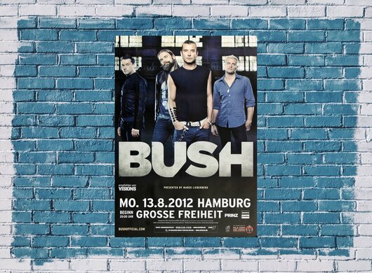 Bush - Sea Of , Hamburg 2012 - Konzertplakat
