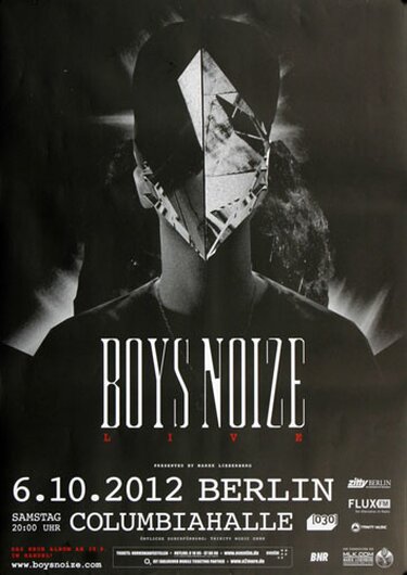 Boys Noize - TXC Live , Berlin 2012 - Konzertplakat