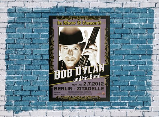 Bob Dylan and His Band - Tempest, Berlin 2012 - Konzertplakat