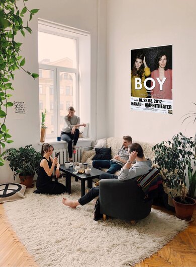 BOY - Mutual Friends, Hanau 2012 - Konzertplakat