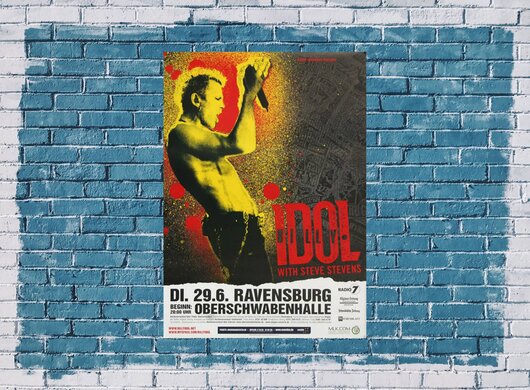 Billy Idol - Live, Ravensburg 2010 - Konzertplakat