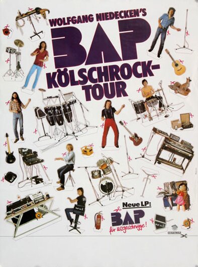 BAP - Ohne Eindruck,  1981 - Konzertplakat