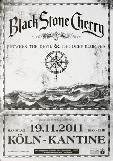 Black Stone Cherry - We Wont Let Go, Köln 2011 - Konzertplakat