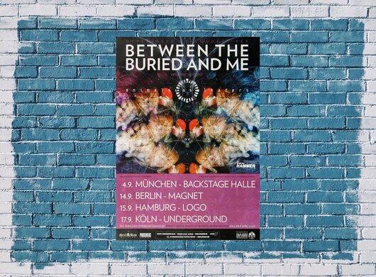 Between The Buried And Me - Animals, Tour 2011 - Konzertplakat