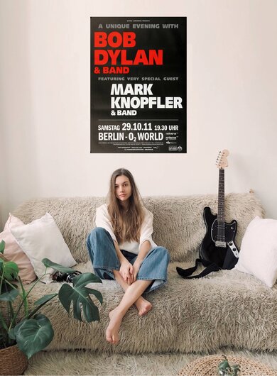 Bob Dylan & Mark Knopfler - Dylan & Knopfler, Berlin 2011 - Konzertplakat