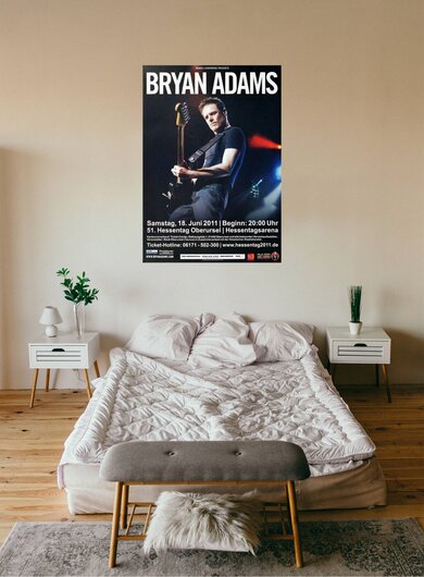 Bryan Adams - Hessentag, Oberursel  2011 - Konzertplakat