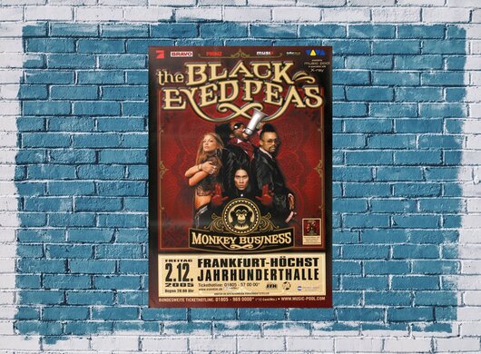 The Black Eyed Peas -  Monkey Business, Frankfurt 2005 - Konzertplakat