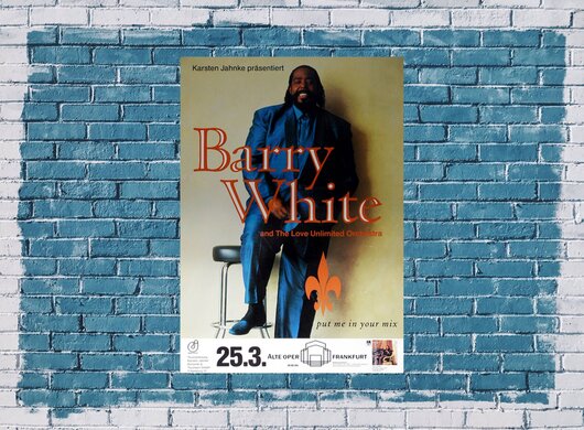 Barry White - Put Me In Your Mix, Frankfurt 1991 - Konzertplakat