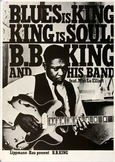 B.B.King - Guess Who, Tour 1971 - Konzertplakat