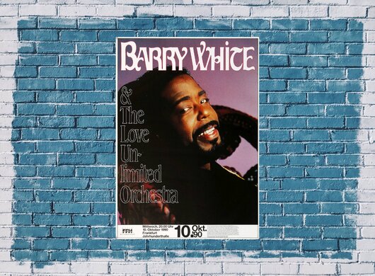 Barry White - The Man Is Back, Frankfurt 1990 - Konzertplakat