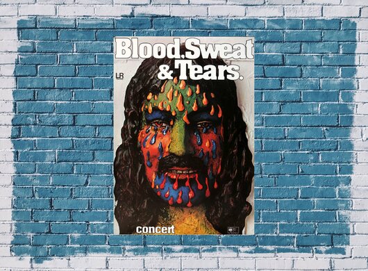 Blood, Sweat & Tears - No Sweat, Tour 1973 - Konzertplakat