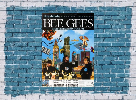 Bee Gees - High Civilization, Frankfurt 1991 - Konzertplakat