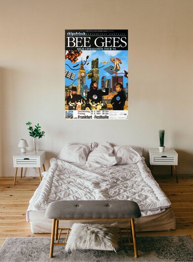 Bee Gees - High Civilization, Frankfurt 1991 - Konzertplakat