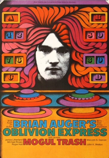 Brian Augers Oblivion Express - Oblivion Express, Tour 1970 - Konzertplakat