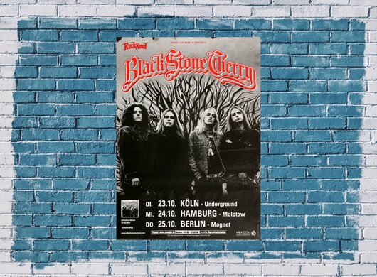 Black Stone Cherry - Black Stone, Tour 2007 - Konzertplakat
