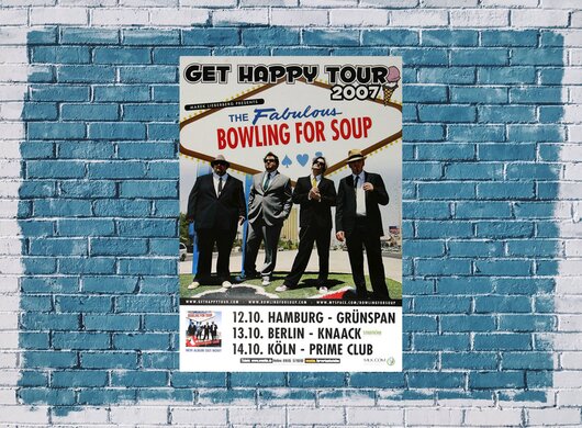Bowling for Soup - Get Happy, Tour 2007 - Konzertplakat